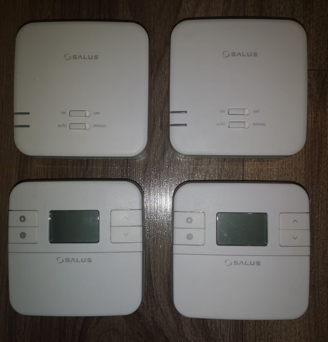 2 buc - Termostat digital, Salus, RT310 RF, wireless, LCD iluminat, cu