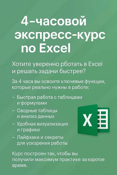 4-часовой экспресс-курс по Excel