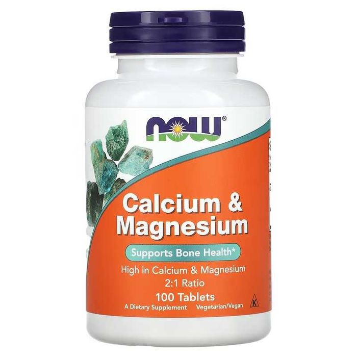NOW Foods NOW кальций и магний Calcium Magnesium 100 и 250 таблеток