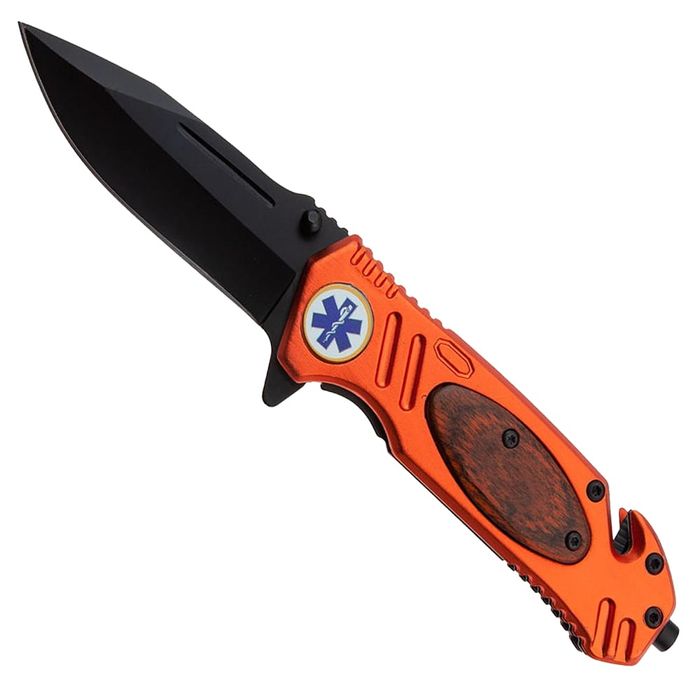 Briceag vanatoare IdeallStore®, Medical Rescue, 20.5 cm, portocaliu