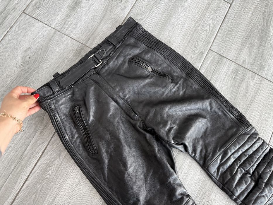 Pantaloni moto piele