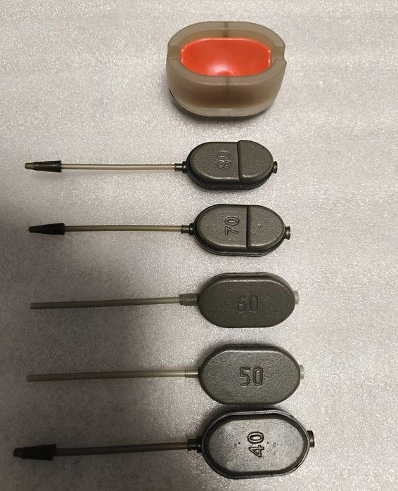 SET 5 Momitoare method feeder L 40,50,60,70,80,90g + Matrita
