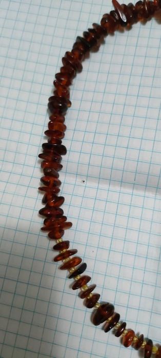 Бусы янтарь советских времён