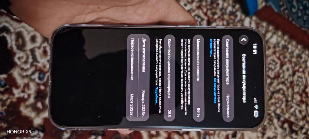 Айфон 16 про макс хотираси 256