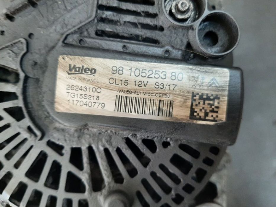 alternator 1.6 hdi  peugeot 308 208 5008 citroen c3 c4 9810525380