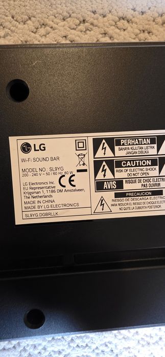 Саундбар LG SL9YG Meridian  Hdmi,Bluetooth,Dolby atmos,usb