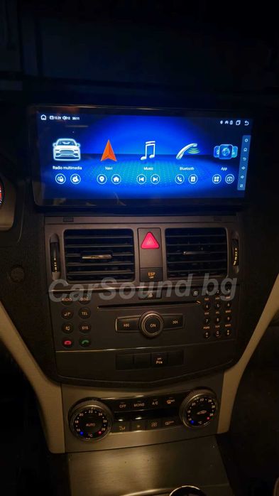 Mercedes W204 – 10.33” Android 14 Мултимедия CarPlay Навигация Андроид