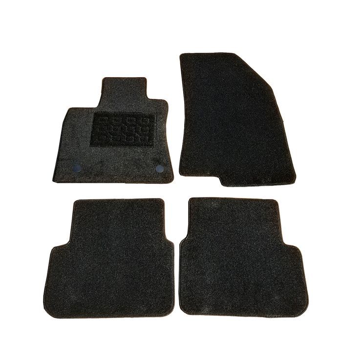 Set covorase auto din mocheta Dacia Logan 2021-; Dacia Jogger 2022-; Negru, 4 Buc