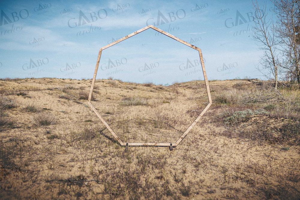 Дървени бохо арки за сватба, арка за сватба, украса