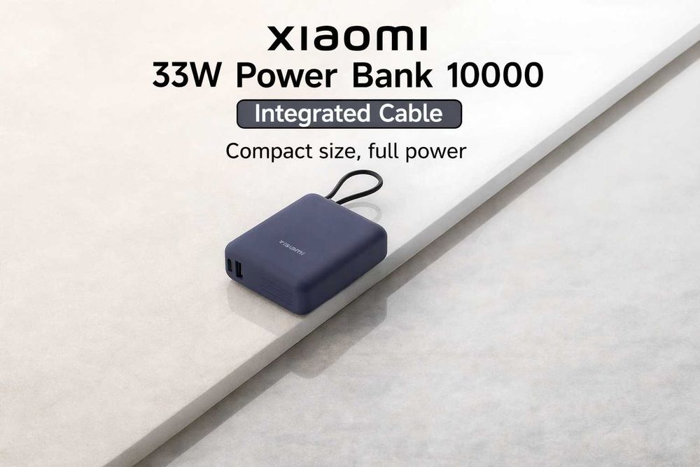 Xiaomi Power Bank 10000mAh 33W Fast Type c Кабель. Есть доставка