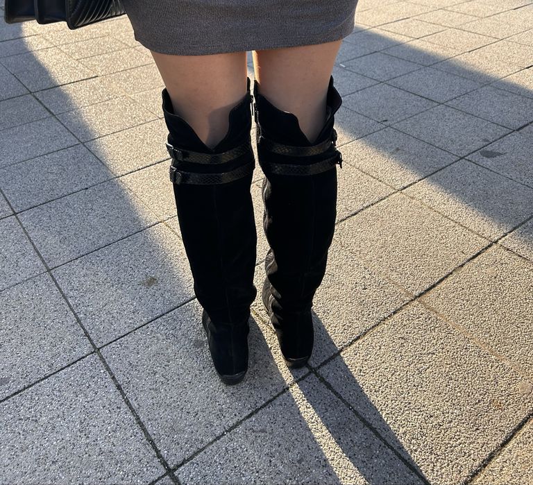 Велурени ботуши/чизми Michael Kors