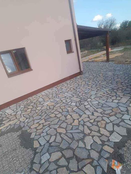 Piatra naturala de munte de Grecia 100%. Lucrez în toată Țara