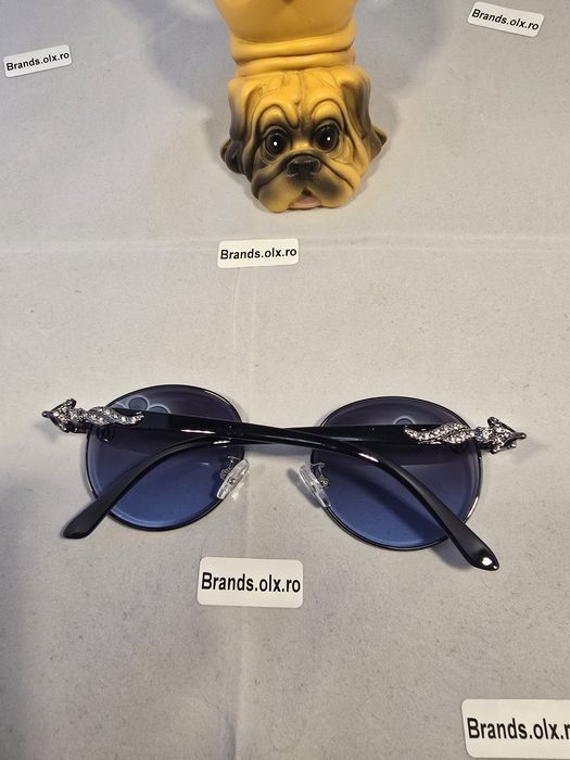 Set Ochelari de soare Cartier Round Blue,  made in Italy