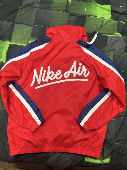 Nike Air Vintage Windbreaker Jacket Red Blue Size L