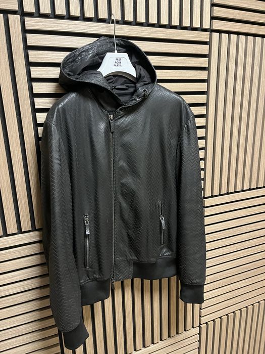 Emporio Armani MILANO - Кожено яке размер 50-М / Оригинал