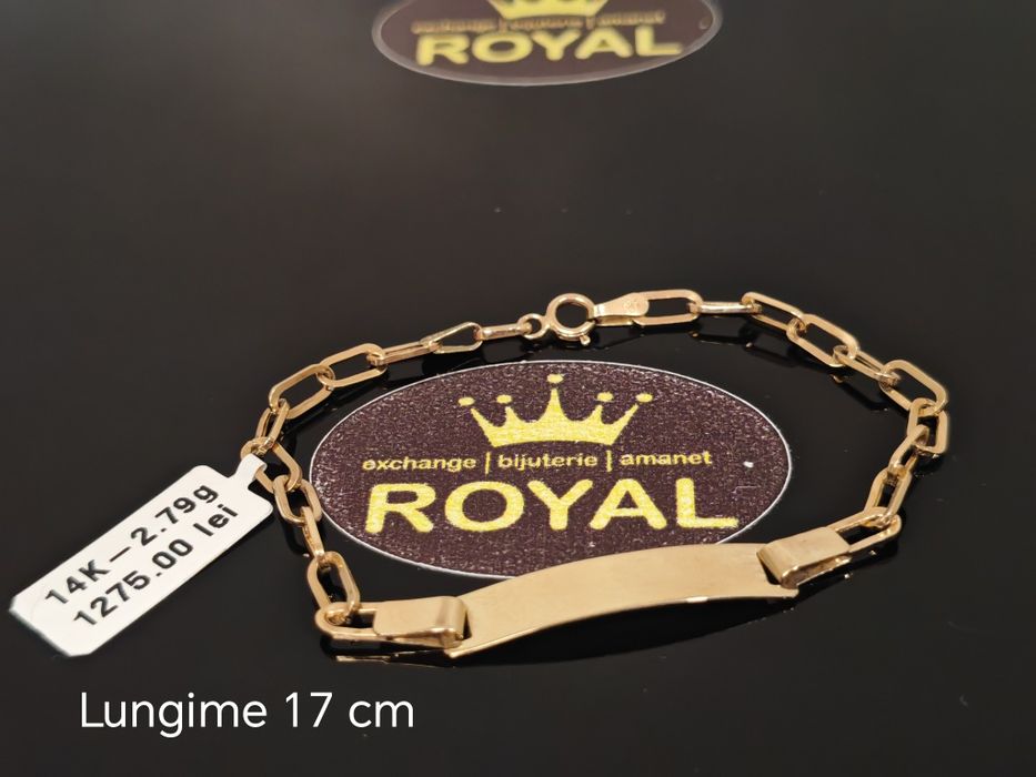 Bijuteria Royal: Brățară aur 14k 2.79gr