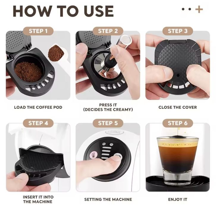 Адаптер за кафемашина Dolce Gusto+ многократна капсула за мляко