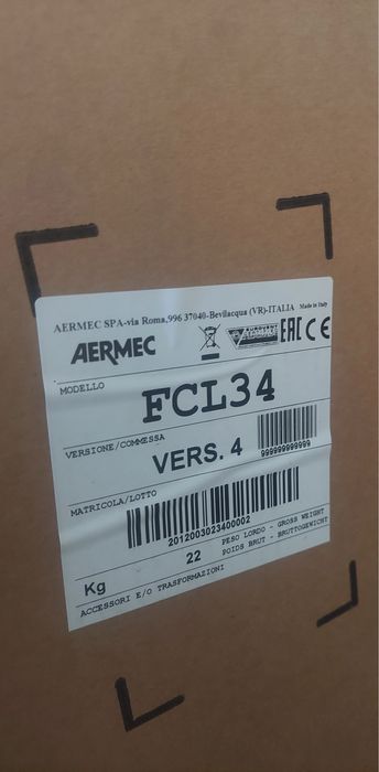 Фанкойл кассетный Aermec FCL 34