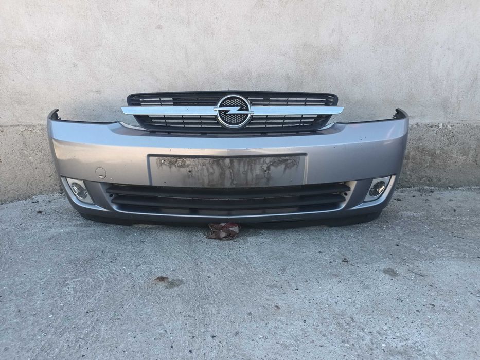 предна броня за опел мерива А с маска решетка халогени OPEL MERIVA A