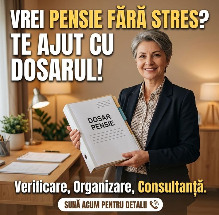 Te pregătești să ieși la pensie sau ai ieșit deja ?te pot ajuta!