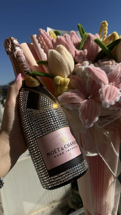 Инкрустация на чаши с кристали