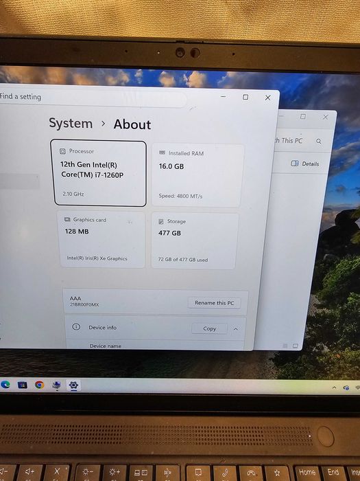 Laptop Ultrabook Lenovo ThinkPad T14s Gen 3, Intel Core i7-1260P, 16GB RAM DDR5, 512GB SSD NVMe, Ecran 1920x1200 IPS, Windows 11 Pro