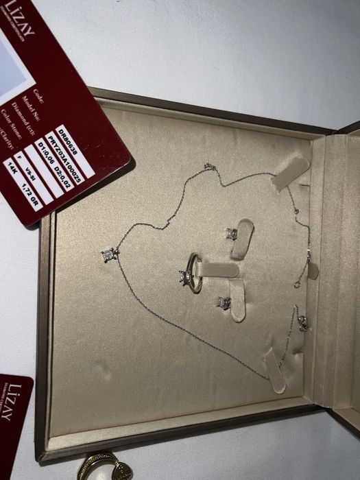 Комплект бриллиант, золото