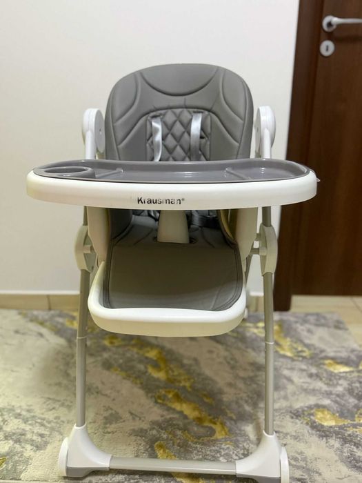 Scaun de masă Krausman Stone Plus Grey – reglabil, stare foarte bună