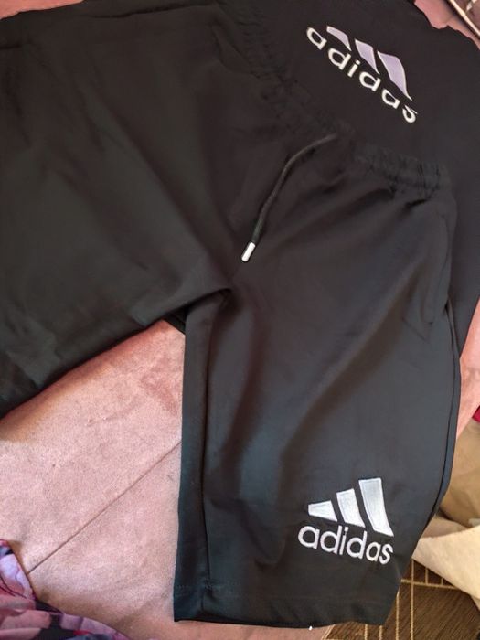 Мъжки летен комплект Адидас  черен