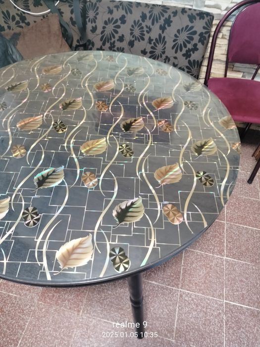 Дървена трапезна маса Разтегателна