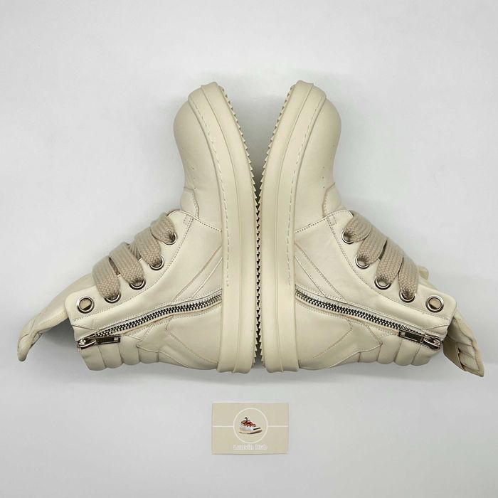 Rick Owens Geobaskets Full White Jumbo Lace