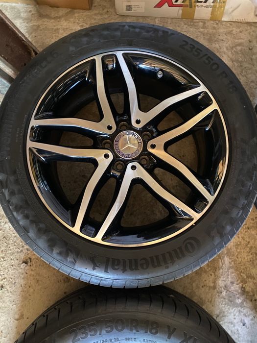 Roți originale R18 Mercedes 235/50R18 Continental senzori de presiune