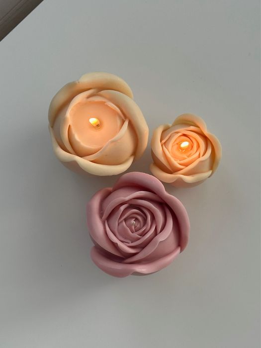 Молд за Свещ Роза 12х12см