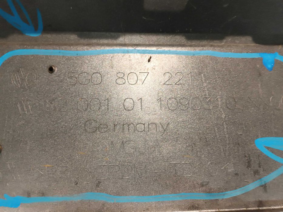 bara volkswagen golf 7 VII