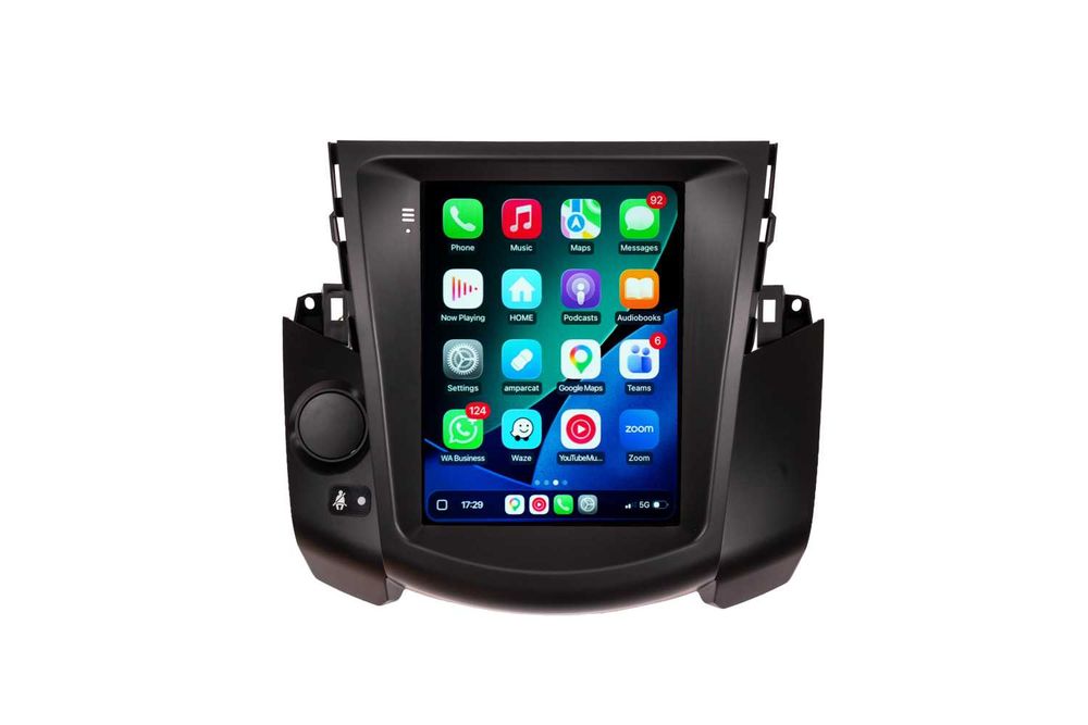 Navigatie Toyota Rav 4 Tip Tesla Ecran Vertical Android 14 Carplay Wireless Android Auto + Camera