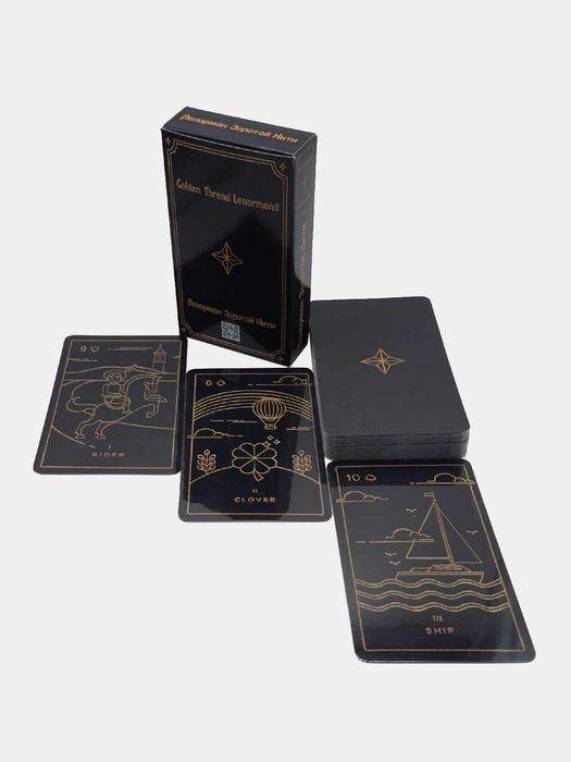 Карты Гадальные Оракулы Ленорман, Таро и Руны, размер 7х12см