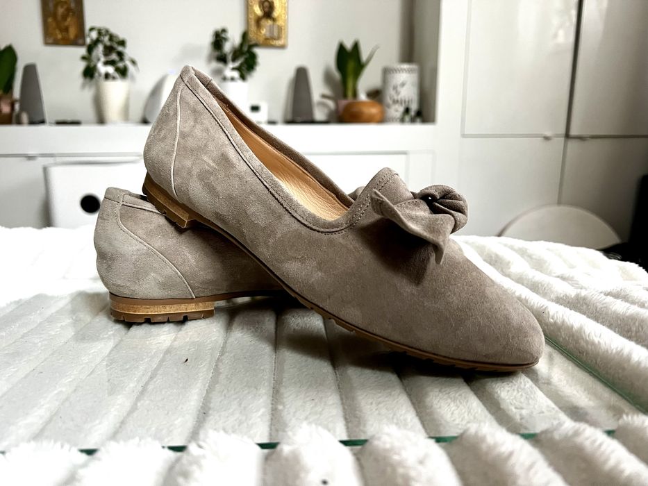 Pantofi piele naturală italienești bej roz