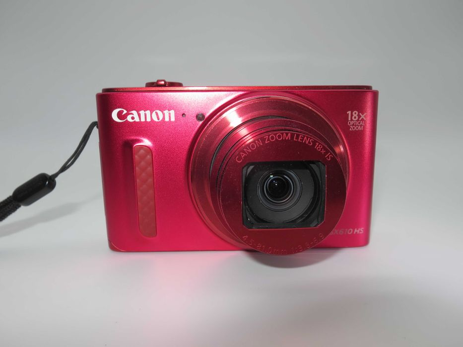 Canon PowerShot SX610 компактен цифров фотоапарат, дигитална камера 18х оптичен зум, Wi-Fi, Full-Hd видео, състояни като НОВО, работи отлично