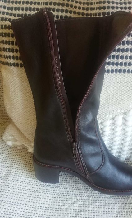 Cizme dama cu varf ascutit New Collection, piele naturala