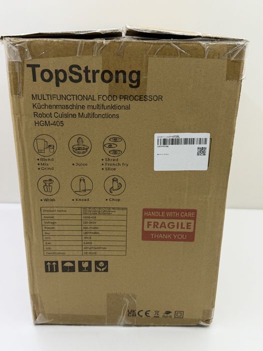 Robot de bucătărie multifuncțional TopStrong HGM-405, 1100W, Nou