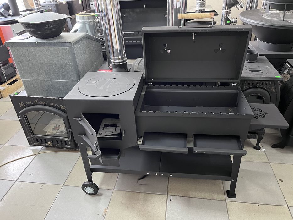 Печь под казан гриль Дачный