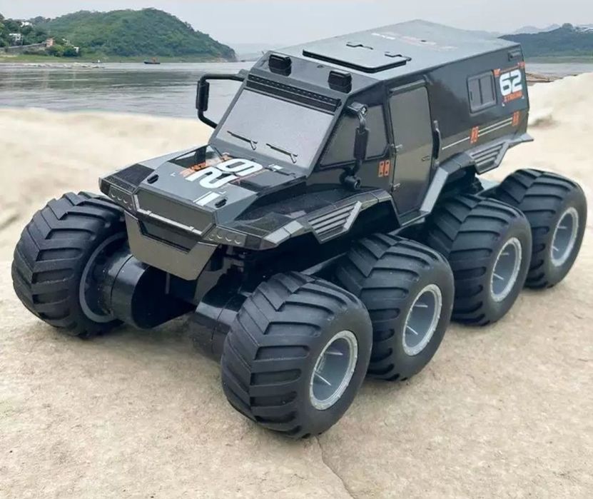 Радиоуправляемый джип амфибия, машинка на пульте управления