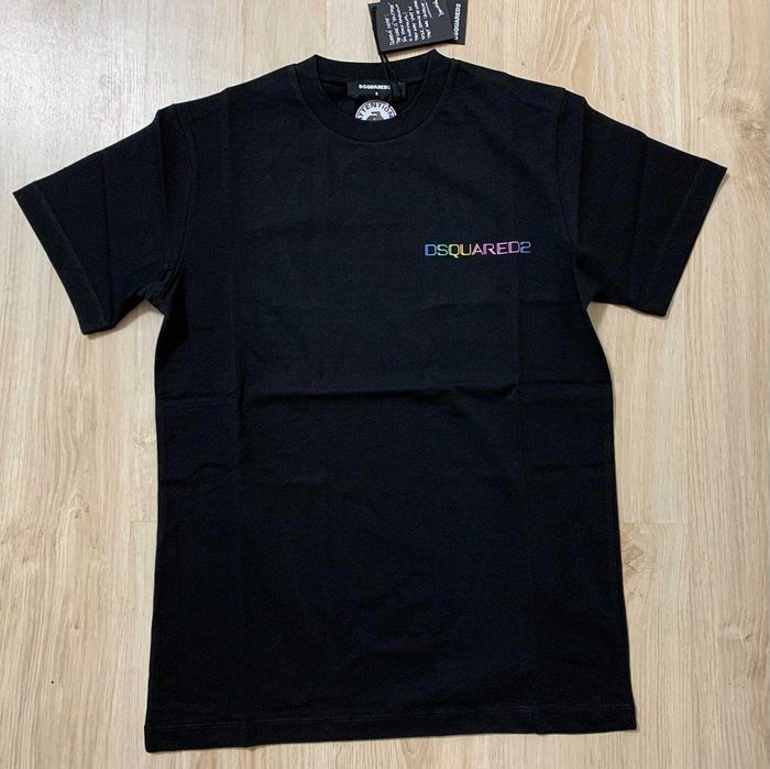 Чисто нови мъжки тениски Dsquared D2 Palm Beach в черно