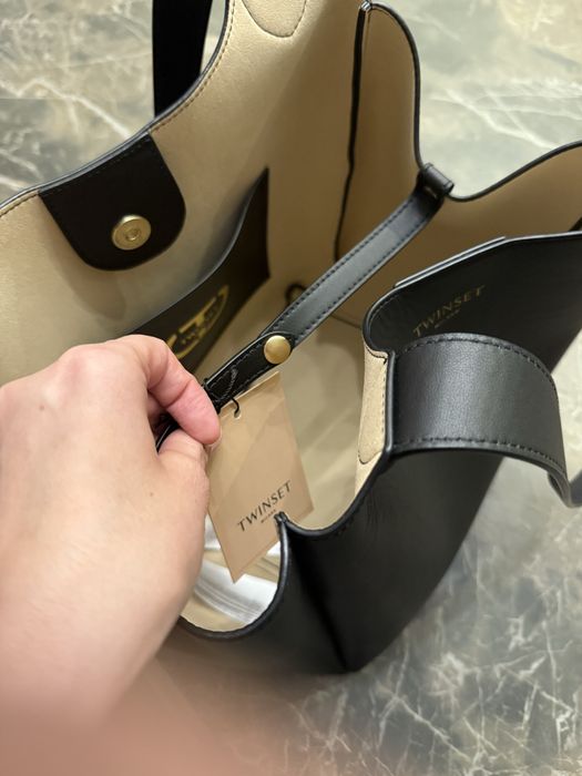 Чанта от естествена кожа  Twinset