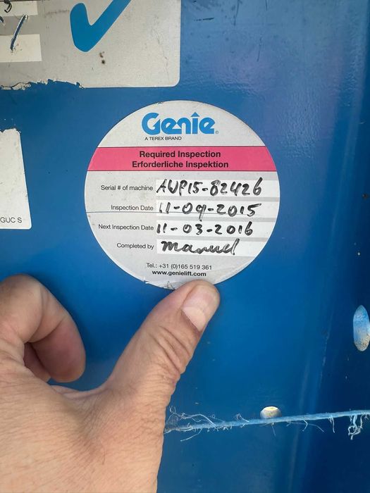 Genie AWP-20S – Персонален вертикален подемник - използван