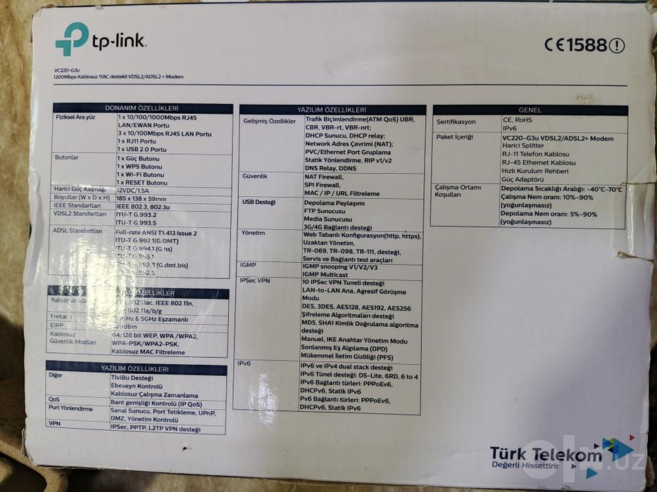 Tp link vc 220-G3U