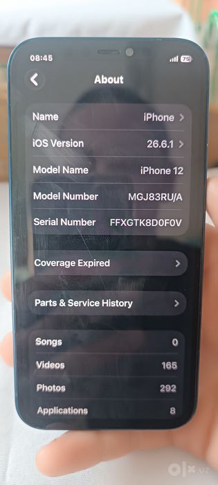 Iphone 12 64Gb xotirasi