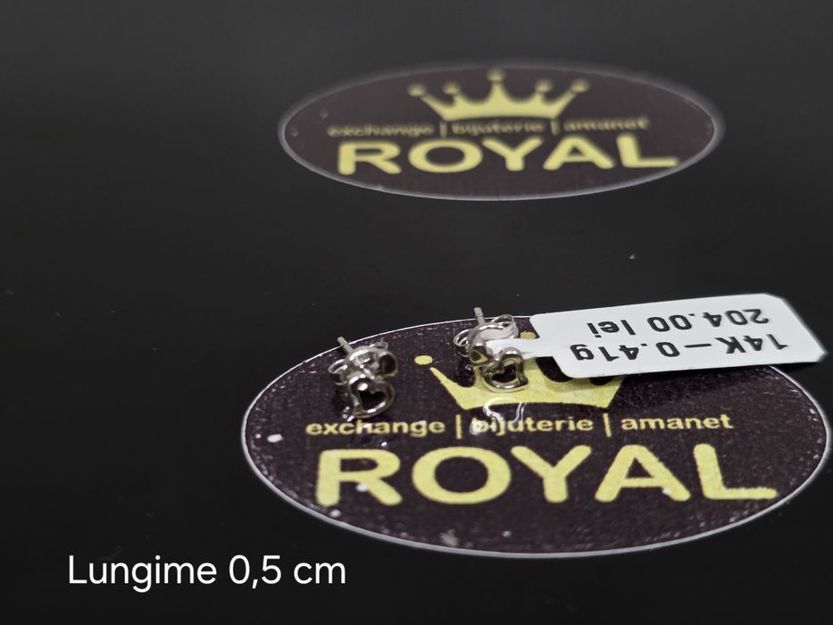 Bijuteria Royal: Cercei aur 14k/0.41 gr