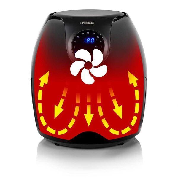 ПРОМО 2г Гаранция Нов Фритюрник с Горещ Въздух Air Fryer PRINCESS 5.2л