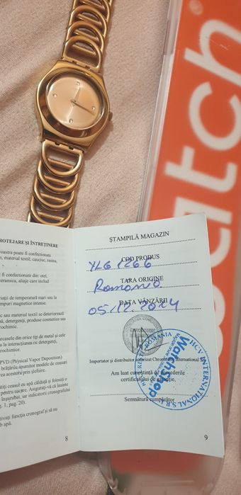 Ceas dama Swach YLG126G deosebit